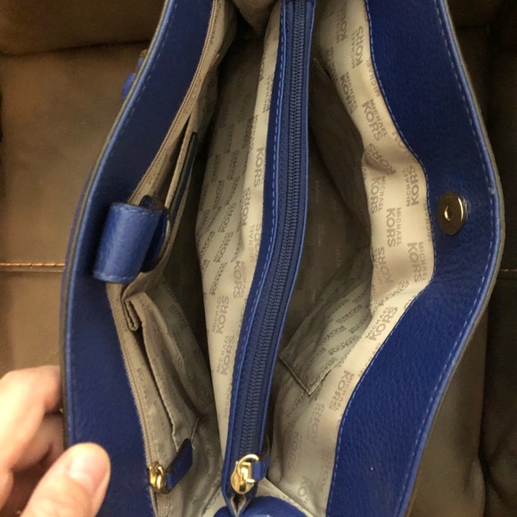 Michael Kors Hamilton Bag Royal Blue - Picture 10 of 14